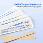 Disposable Wooden Tongue Depressor Individually Packaged Woman  Body Hair Removal Sticks Beauty Health Sterilize Tool Supply