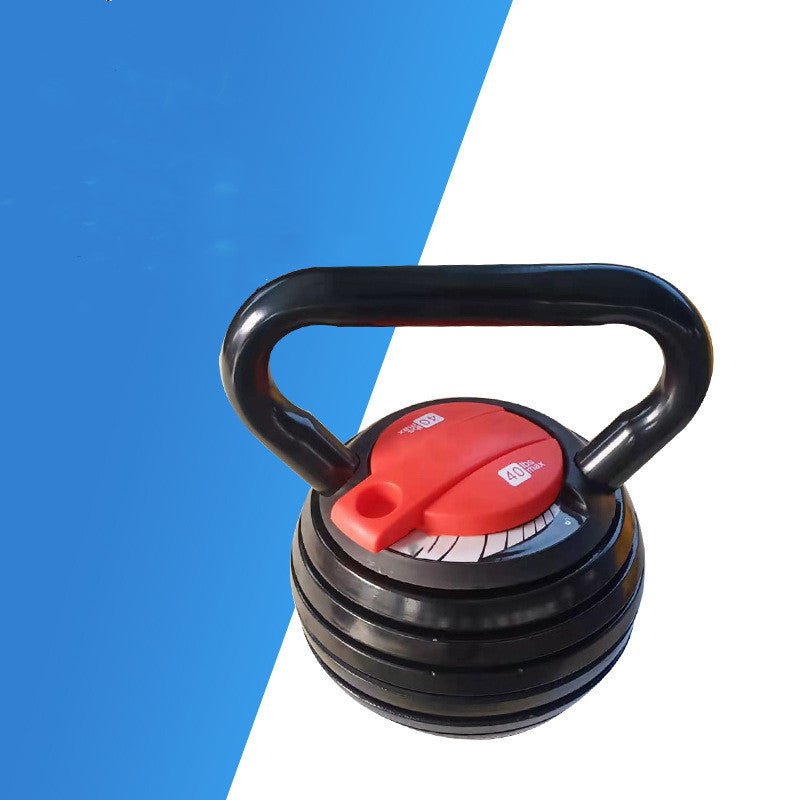 Adjustable Cast Iron Kettlebell 9kg 18kg For Home Gym Fitness Training Durable Ergonomic Handle - Muliva