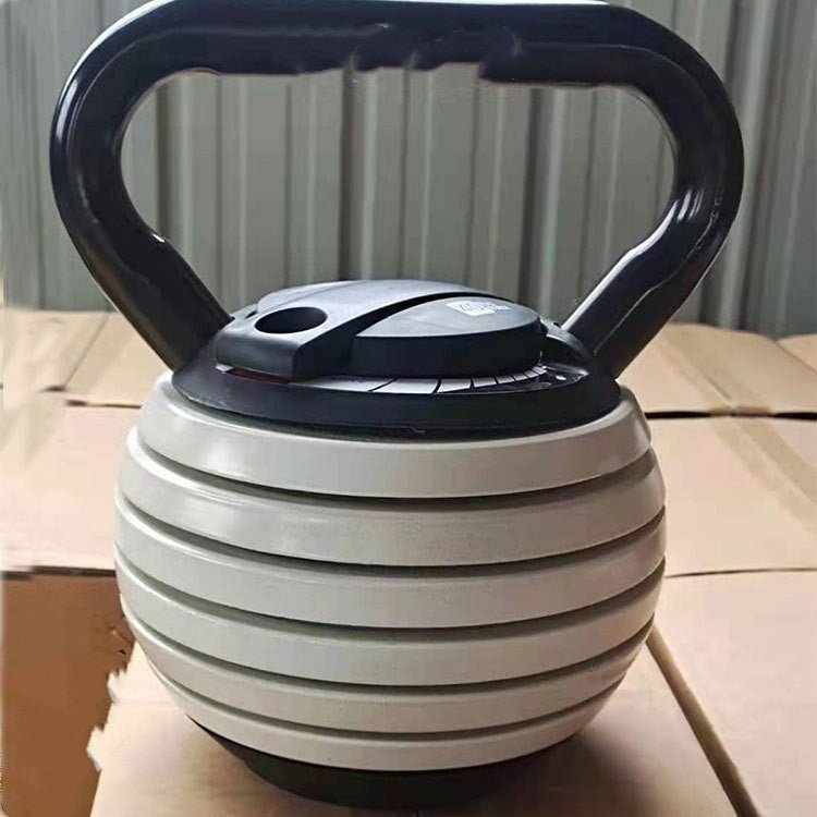 Adjustable Cast Iron Kettlebell 9kg 18kg For Home Gym Fitness Training Durable Ergonomic Handle - Muliva
