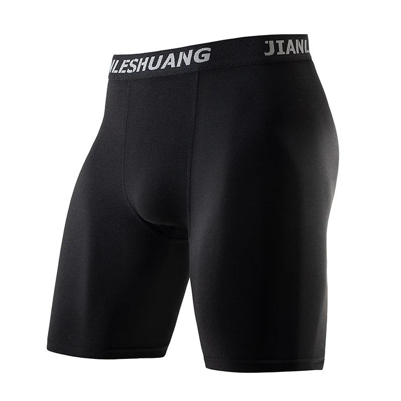Men's Sports Leggings, Bottoming Shorts, Quick-drying Stretch Fitness, Running, Track and Field, Basketball Training, Compressio
