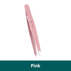 Colorful Stainless Steel Eyebrow Tweezer With Slanted Tips For Brows And Fine Facial Hair Removal