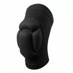 Pair of black knee pads on a white background