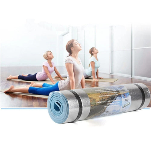 Aluminum Film EVA Microfiber Yoga Mat 180cm Long 50cm Wide 0.6cm Thick Non Slip Mat - Muliva