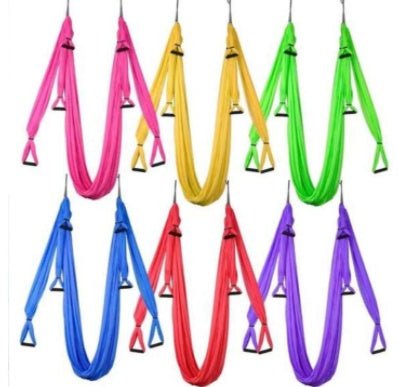 Anti Gravity Yoga Hammock Nylon Fabric Aerial Yoga Suspension For Ceiling Mount And Twist Free Rotation - Muliva
