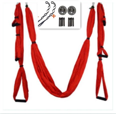 Anti Gravity Yoga Hammock Nylon Fabric Aerial Yoga Suspension For Ceiling Mount And Twist Free Rotation - Muliva
