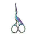 Facial Hair Scissors Rounded Professional Stainless Steel Mustache Nose Hair Beard Eyebrows Eyelashes Trimming Clippers