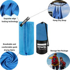 Quick Dry Microfiber Sports Towel 40x80 CM And 76x152 CM Multipurpose For Running Yoga Gym Fitness Beach
