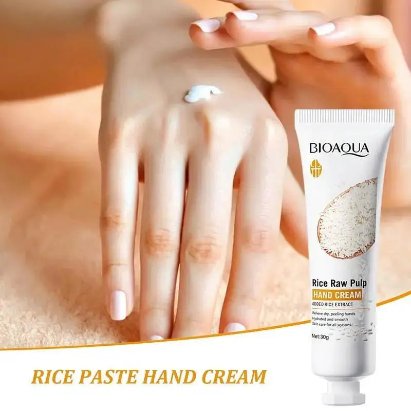 White Rice Hand Cream Whitening Moisturizing Nourishing Anti-aging Handcream Hands Skin Care Products