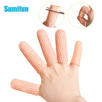 2Pcs/Pair 2Colors Silicone Finger Protector Spiral Protective Cover Non-Slip Waterproof Hand Injury Protection Health Care Tools