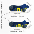 Three Pack Non Slip Running Socks With Towel Bottom For Men Women Quick Dry Fitness Socks Basketball Training