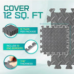 4 To 20 Piece EVA Interlocking Puzzle Fitness Mats For Home Gym Non Slip Floor Tiles