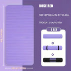 15mm Thick NBR Yoga Mat Anti Slip Fitness Mat For Exercise Yoga Pilates Gymnastics And Home Use