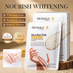 Whte Rice Hand Mask Moisturizing Whitening Nourishing Anti-aging Hydrating Hand Gloves for Hands Skin Care Products