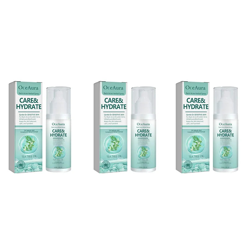 Herbal Acne Remover Spray Back Shoulder Pimple Treatment Blackhead Anti Mites Oil Control Repair Smooth Skin Care Beauty Health