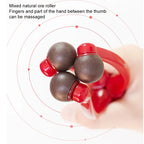 Finger Massager Rubber Roller Hand Blood Circulation Stress Relief Tool Silicone Massager Portable Steel Ball Health Care Tools