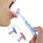 Soft Silicone Tongue Scraper Double sided Tongue Cleaner Brush Oral Clean Hygiene Cleaning Bad Breath Dental Health Care Tool
