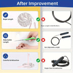 Segmented Jump Rope With Soft Bead Handles Tangle Free Design Adjustable School Sports Kids Home Fitness Training