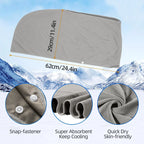 Cooling Hoodie Towel- Hood Towel, Evaporative Cool Technology, Cools Instantly When Wet, , Great for Sports, Fitness, Gym