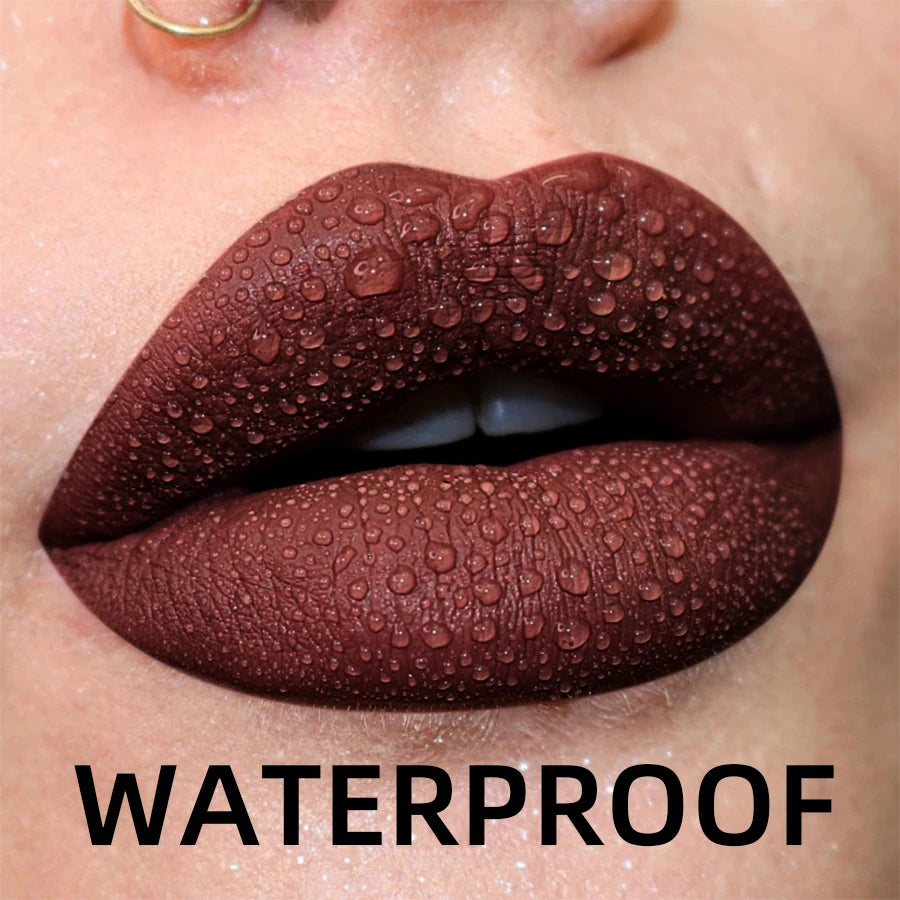 19 Colors Matte Velvet Liquid Lipstick – Waterproof Long-Lasting Lip Tint & Glaze