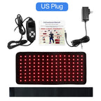 660nm 850nm LED Red Light Therapy Belt 120 LED Red Light Infrared Beauty Health Waist Back Knee Hand Body Heat Pad