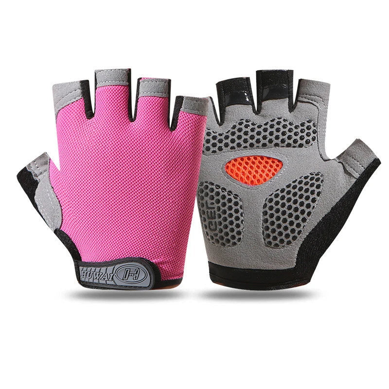 Weightlifti Gym Gloves Fitness Training Fingerless Women Men Bodybuilding Exercise Sports Gloves Cycling Anti Slip Breathable
