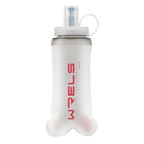 WRELS Large Caliber Soft Collapsible Water Bottle 300ml 500ml For Cycling Hiking Running Fitness TPU