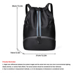 Sports Yoga Fitness Backpack Large Capacity Drawstring Backpack For Outdoor Sports Basketball And Football