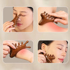 Multifunctional Meridian Wooden Massage Head Health Comb Guasha Point Comb Sandalwood Large Wide Tooth