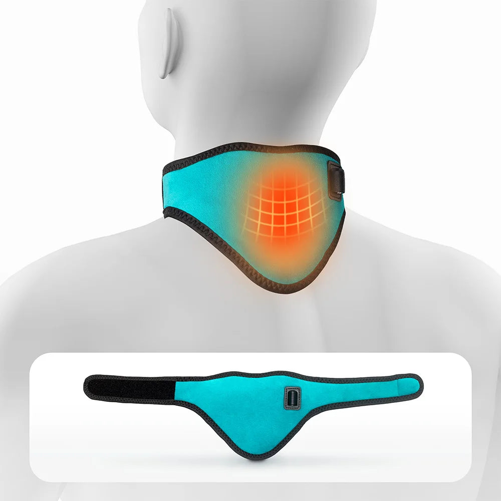 Electric Heating Neck Brace Cervical Vertebra Fatigue Therapy Reliever  Neck Pain Relieve Strap Moxibustion Health Care Tool