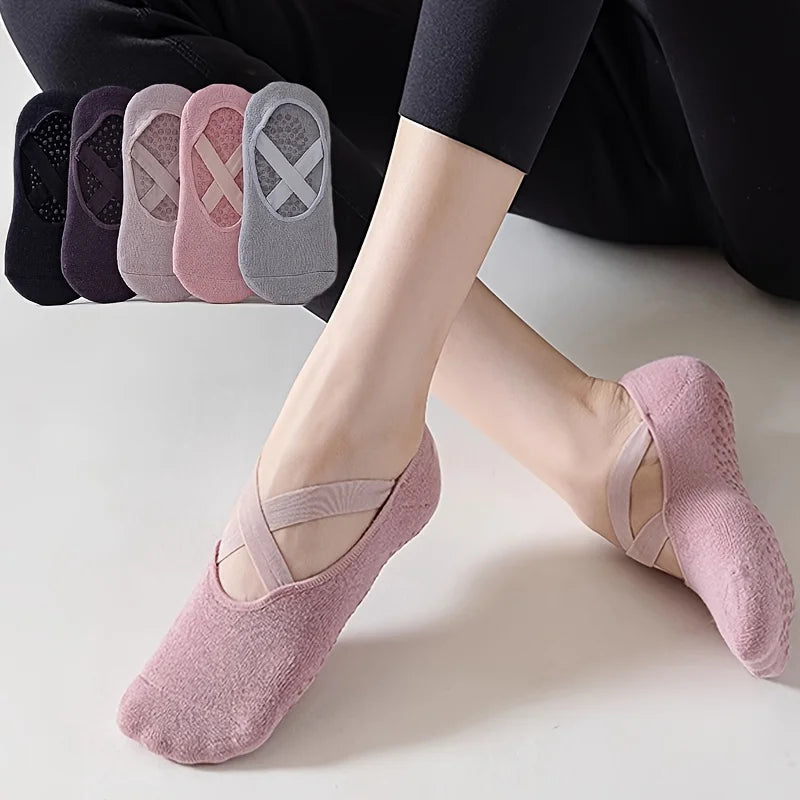 1/2/3/4/5 double major anti-slip yoga socks fitness exercise professional anti-slip women's yoga socks aerial pilates