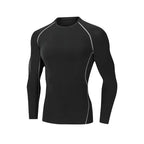 Men's Quick Dry Compression Training T Shirt For Running Fitness Sweat Wicking Gym Top