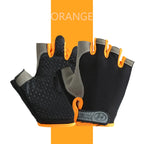 QzeUpwardSpirit Cycling Gloves Fingerless Half Finger Breathable Anti Slip Polyester For Men Women Summer Fishing Bike