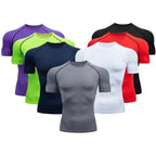 Mens Compression Running T Shirt Quick Dry Fitness Short Sleeve For Training And Jogging Gym Sportswear