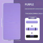 15mm Thick NBR Yoga Mat Anti Slip Fitness Mat For Exercise Yoga Pilates Gymnastics And Home Use