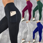 Women Yoga Leggings High Waist with Pocket Gym Workout Running Stretchy Butt Lifting Casual Skinny Pants