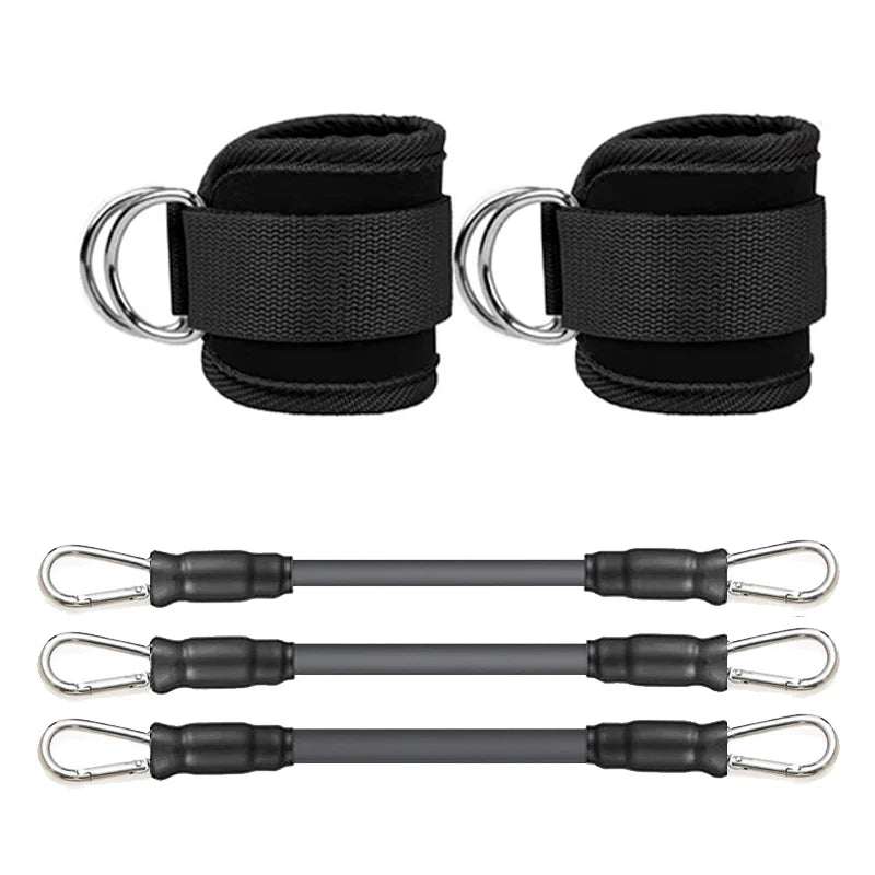 Ankle Straps Resistance Bands Set For Gym And Home Use Hip Glute Workout Elastic Fitness Band
