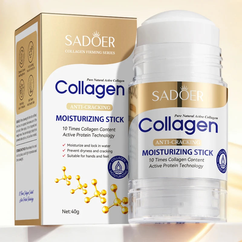 Collagen Hand & Foot Cream Stick Moisturizing Anti Cracking Whitening Anti Wrinkles Anti-Aging Hands Skin Care Products