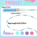 Segmented Jump Rope With Soft Bead Handles Tangle Free Design Adjustable School Sports Kids Home Fitness Training