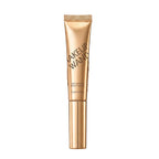 Makeup wand with gold casing and applicator on a white background