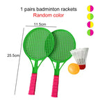 Kids Mini Plastic Racket Set Outdoor Fitness Props for Children Tennis Badminton Baseball Equipment TMZ