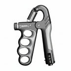 Hand grip strengthener with accessories on a white background