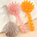 1pcs Shell Shaped Head Massage Comb Long Handled Resin Massage Combs Head Massager Meridian Scraping Scalp Massage Health Tools
