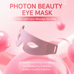 Eye Mask Massager Eye Bags Remover Firming Red Light Therapy Device Silicone with 7color LED Rechargeable Relieves Eye Fatigue