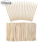 100PCS Woman Wooden Hair Removal Stick Disposable Depilation Spatula Wax Sticks Wood Face Eyebrows Waxing Spatula Beauty Tool