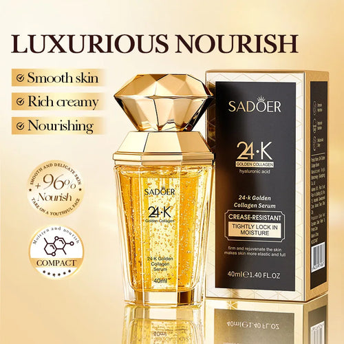 24K Golden Collagen Serum for face Moisturizing  Hydrating  Facial Essence Skin Care Products