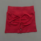 HISTELLO Gym Shorts 4.5" Women Fitness Sports Biker Shorts Low Waist Running Pants Workout Scrunch Butt Yoga Seamless Leggings