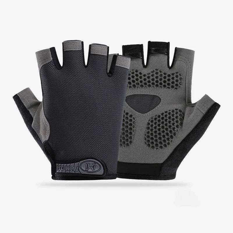 1 Pair Fingerless Gym Gloves For Men Women Breathable Anti Slip Training Gloves For Cycling Bicycle And Bodybuilding