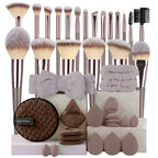 3-20Pcs Premium Makeup Brushes Set Soft Fluffy Beauty Cosmetic Foundation Makeup Brush Eyeshadow Blush Kabuki Make Up Tools