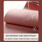 15mm Thick NBR Yoga Mat Anti Slip Fitness Mat For Exercise Yoga Pilates Gymnastics And Home Use