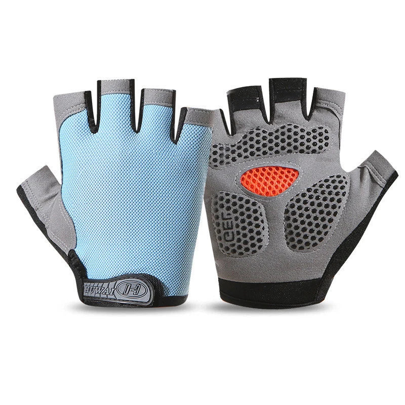 Weightlifti Gym Gloves Fitness Training Fingerless Women Men Bodybuilding Exercise Sports Gloves Cycling Anti Slip Breathable